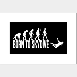 Born to Skydive Freefly Skydiving Posters and Art